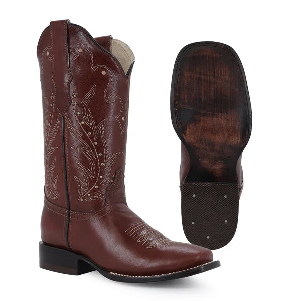 Bota vaquera para dama de piel modelo Cayena