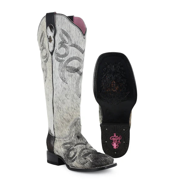 Bota vaquera para dama de piel modelo Alma