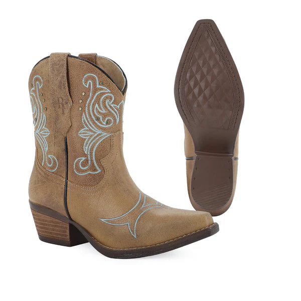 Botin vaquero para dama de piel modelo Wish