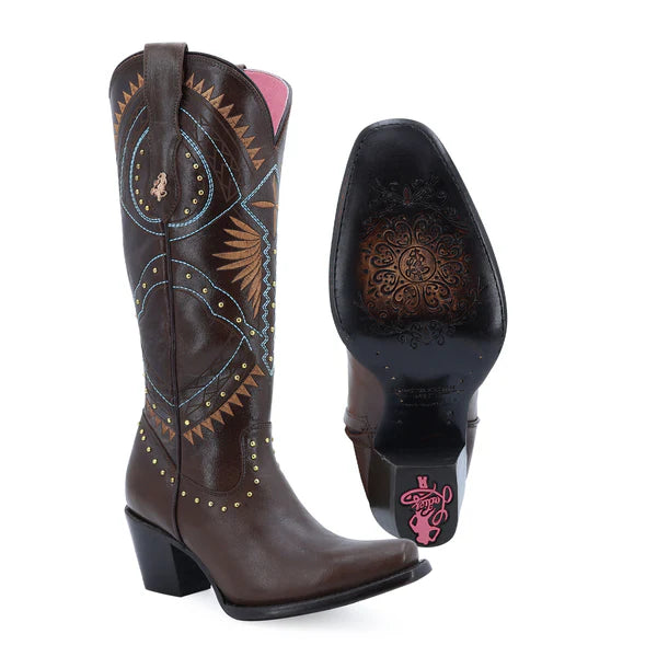 Bota vaquera para dama de piel modelo Cheyenne