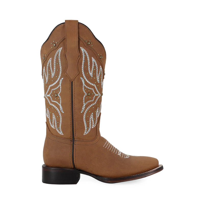 Bota vaquera para dama de piel modelo Maddy