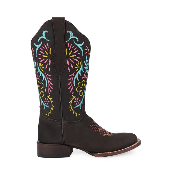 Bota Vaquera Para Dama De Piel Modelo Euforia