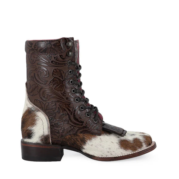 Bota Vaquera Para Dama de Piel Modelo Macarena