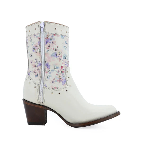 Botin Vaquero Para Dama de Piel Modelo Abril