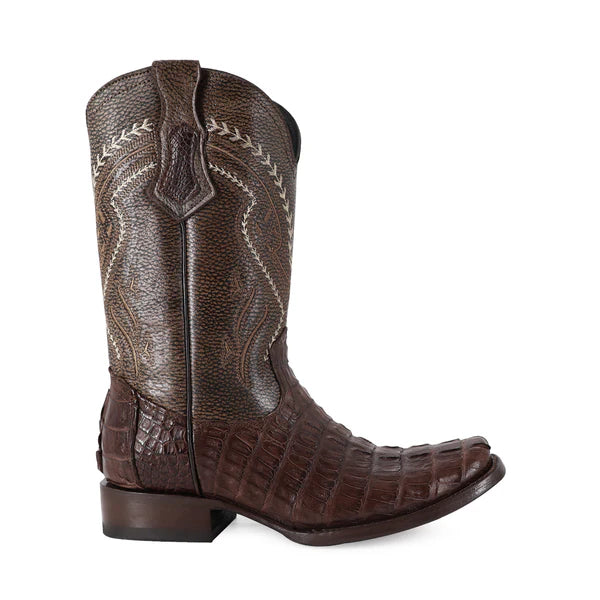 Bota Vaquera Dubai Cocodrilo Cola Cafe