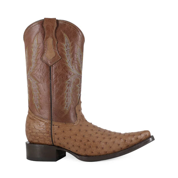 Bota Vaquera Chihuahua Avestruz Coñac