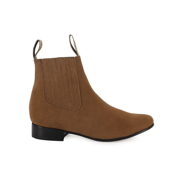 Botín Charro Topo Nobuck