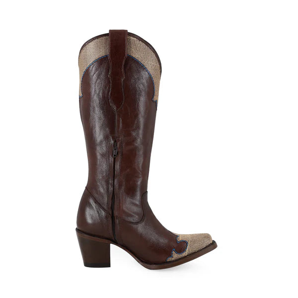 Bota vaquera para dama de piel modelo Vittoria