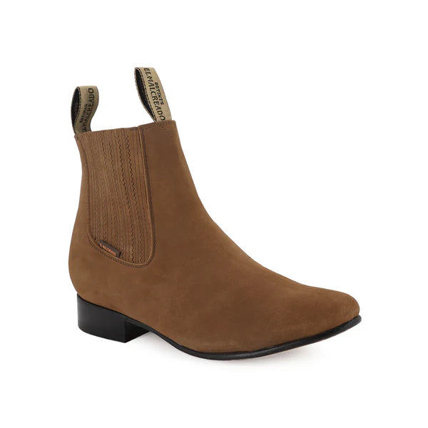 Botín Charro Topo Nobuck