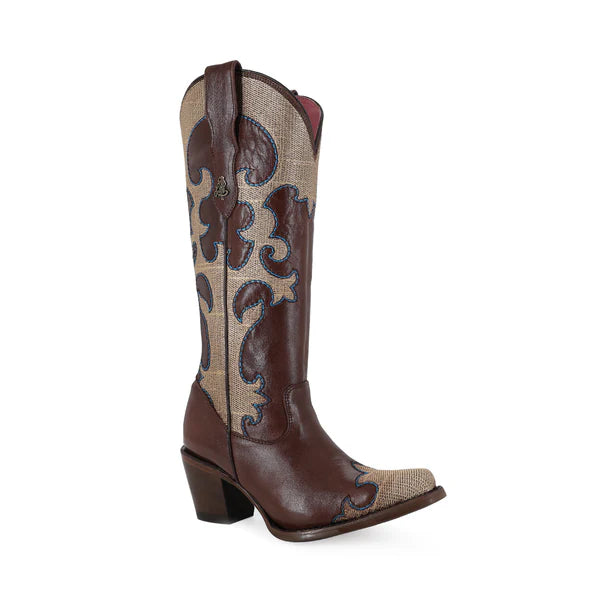 Bota vaquera para dama de piel modelo Vittoria