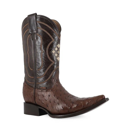 Bota Vaquera Chihuahua Avestruz Cafe