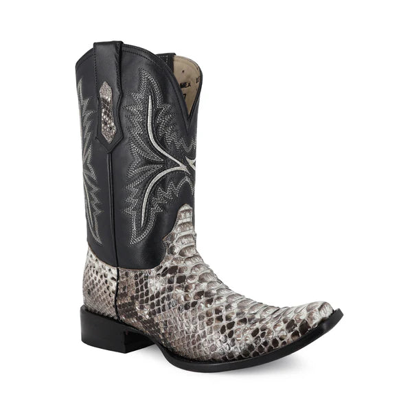 Bota Vaquera Dubai Pitón Natural