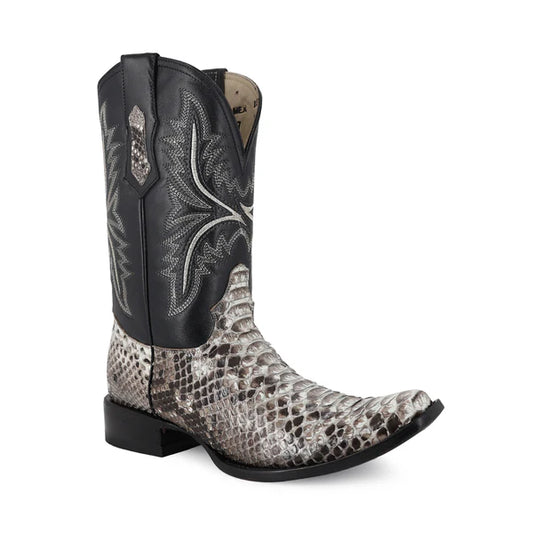 Bota Vaquera Dubai Pitón Natural