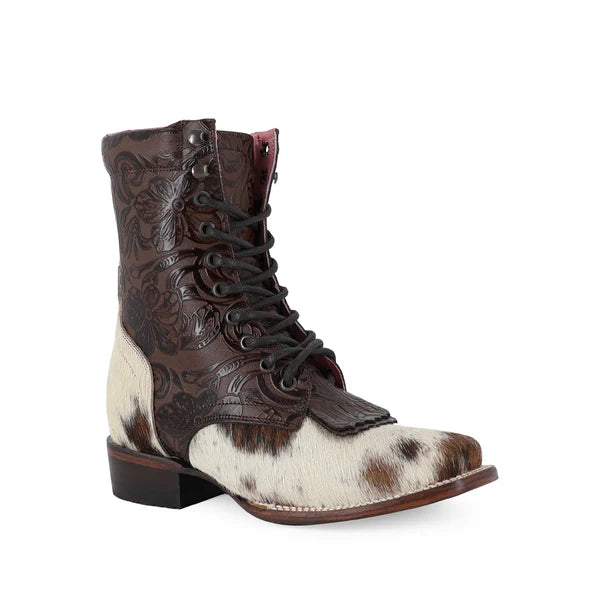 Bota Vaquera Para Dama de Piel Modelo Macarena