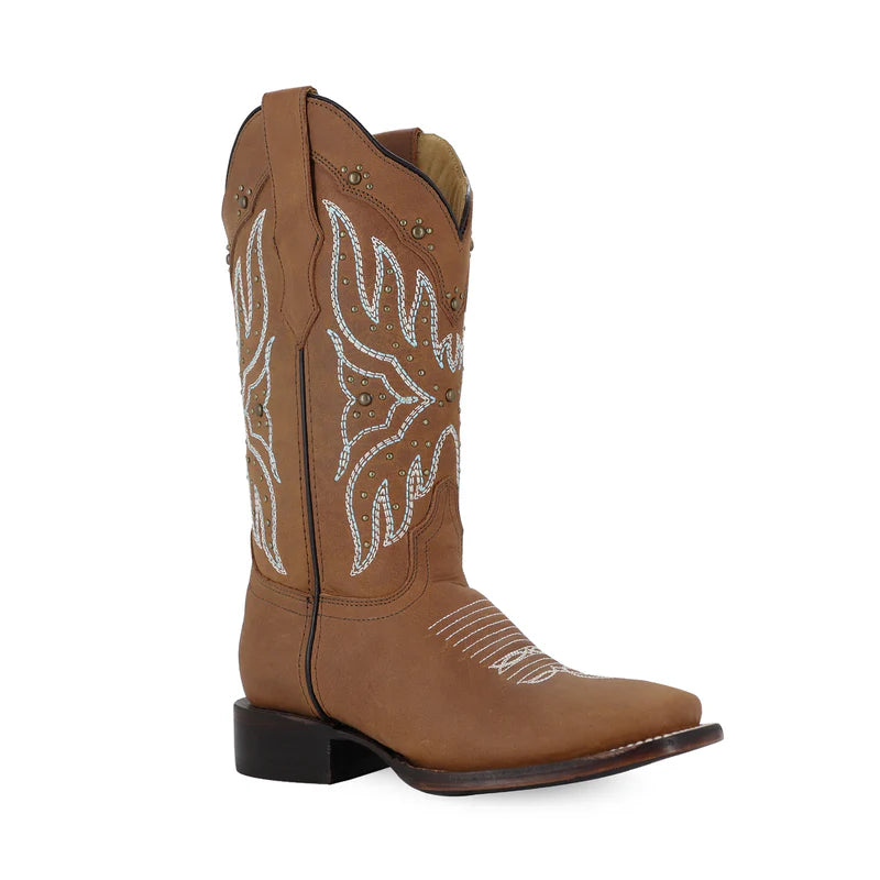 Bota vaquera para dama de piel modelo Maddy