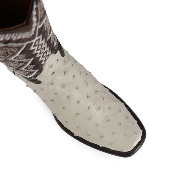 Bota Vaquera Dubai Avestruz Hueso