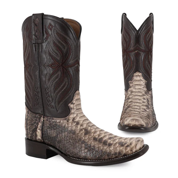 Bota Vaquera Dubai Pitón Taupe
