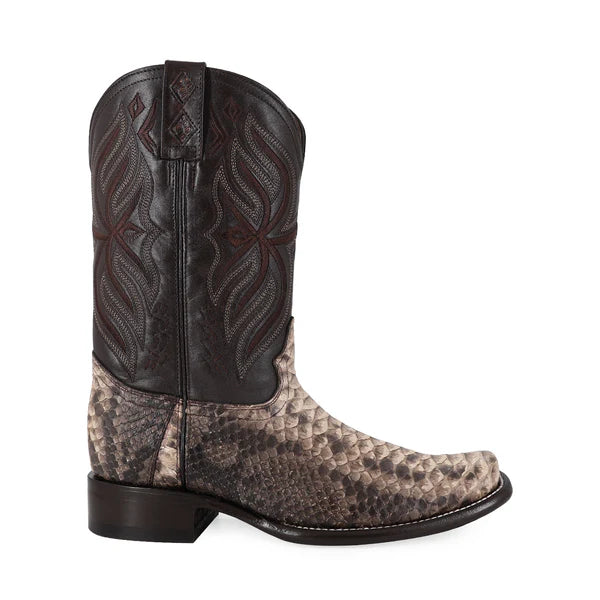 Bota Vaquera Dubai Pitón Taupe