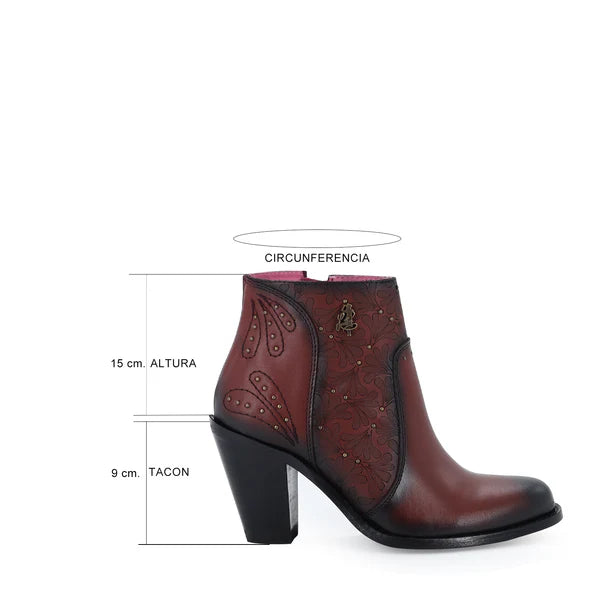 Botin Vaquero Para Dama de Piel Modelo Orlando