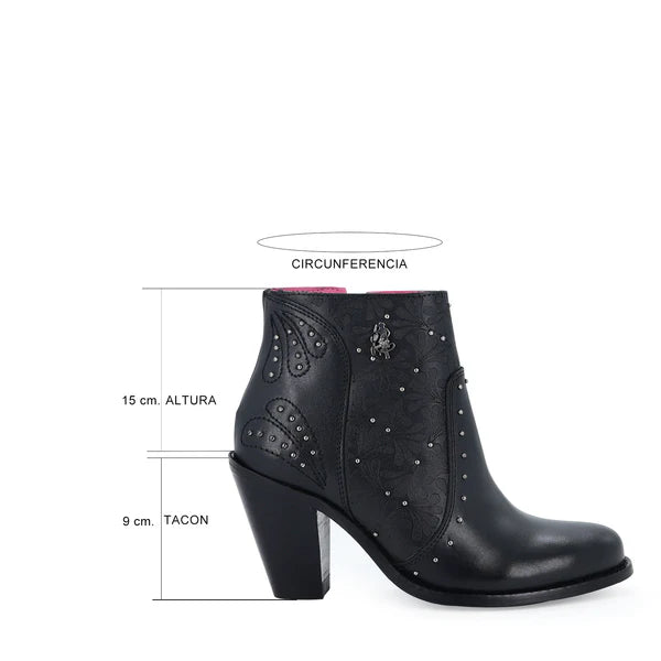 Botin Vaquero Para Dama de Piel Modelo Orlando