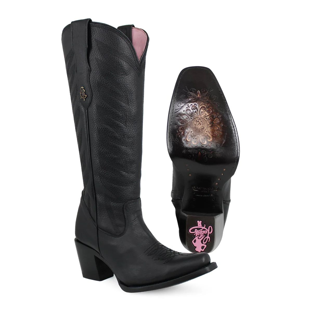 Bota Mujer Modelo Bandida Negro