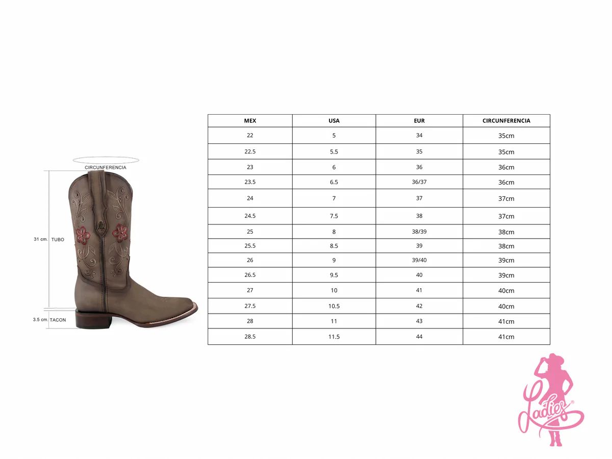 Bota Mujer Modelo Adorada Tang